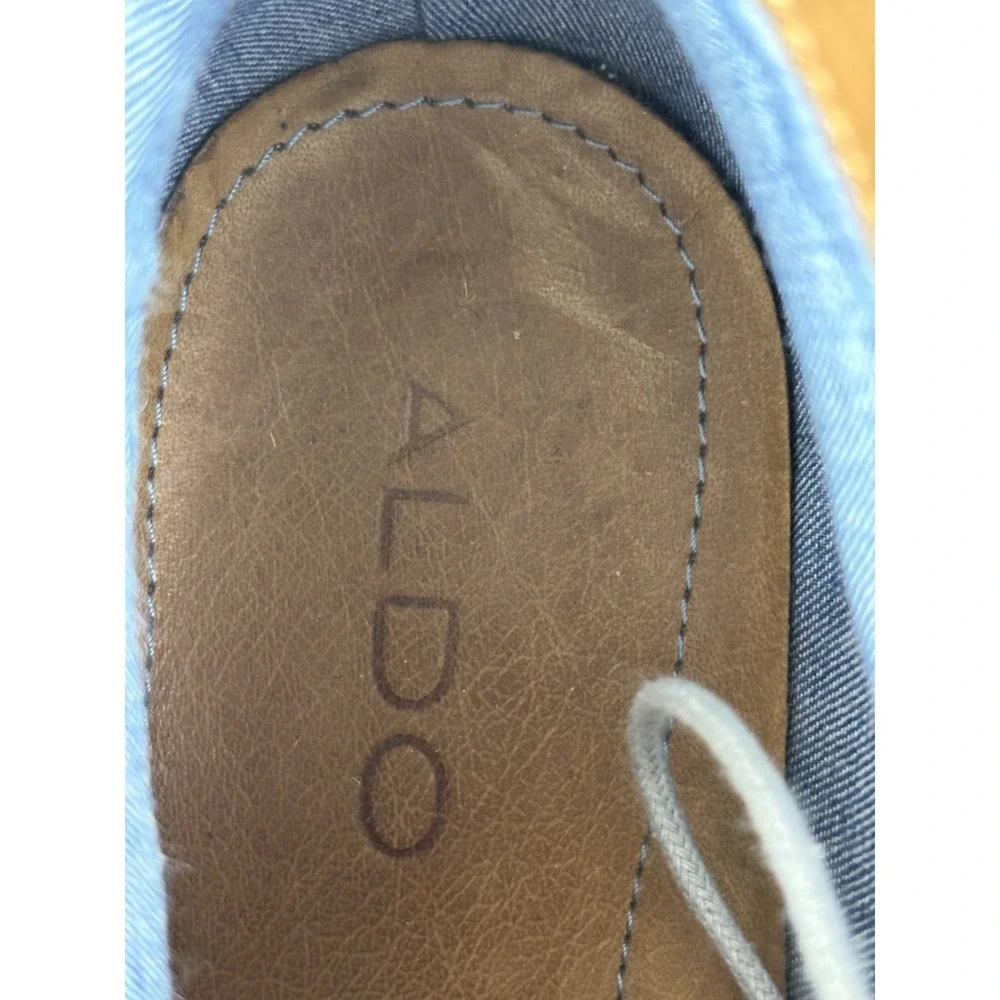 Aldo Mens 8 Blue Suede‎ Chukka Boots Lace Up Ankle Casual Streetwear